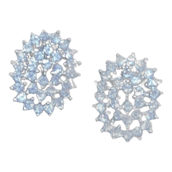 Sparkle Oval Studs - Picture 1 of 3